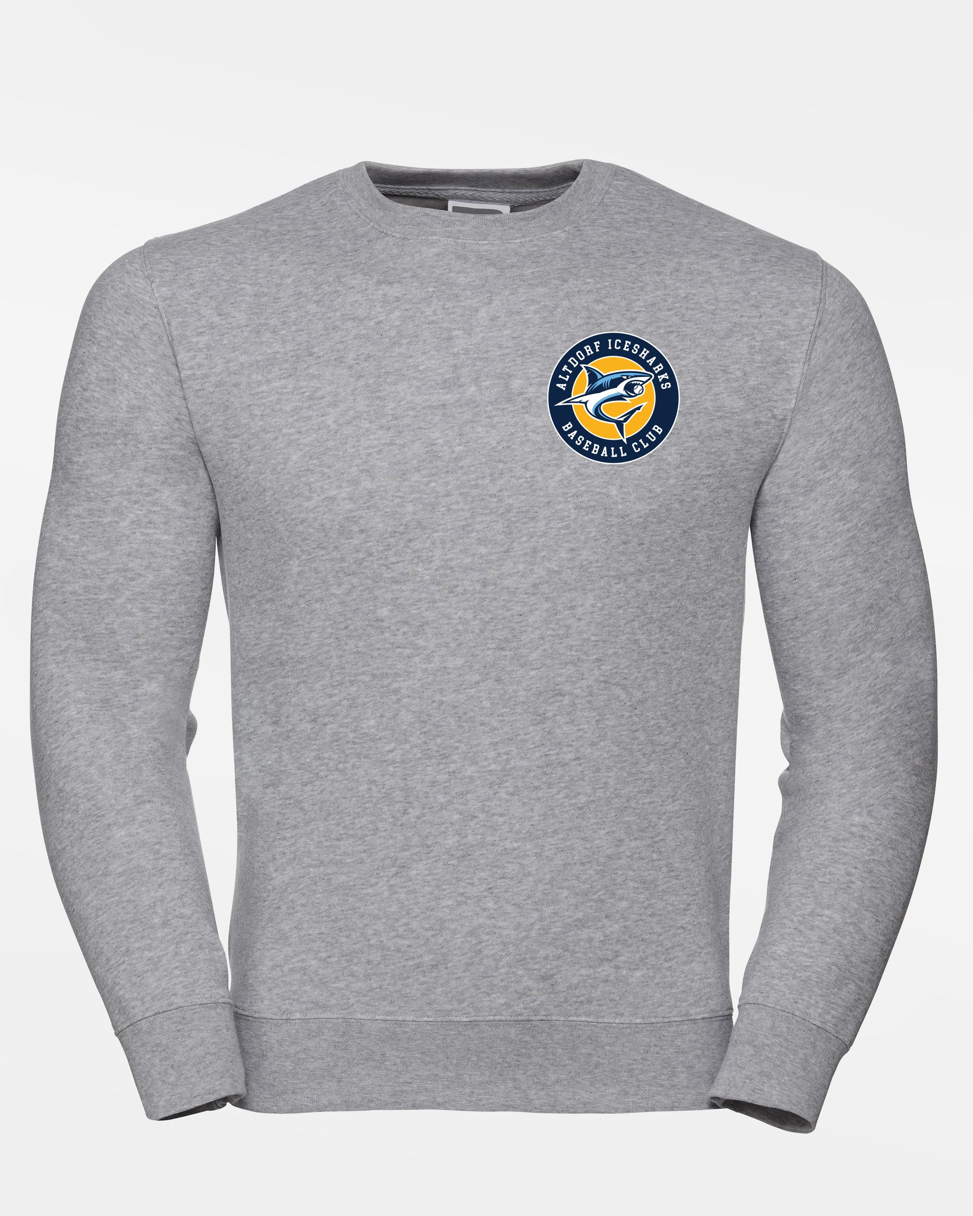 Russell Premium Heavy Sweater "Altdorf Icesharks", Crest, heather grau-DIAMOND PRIDE