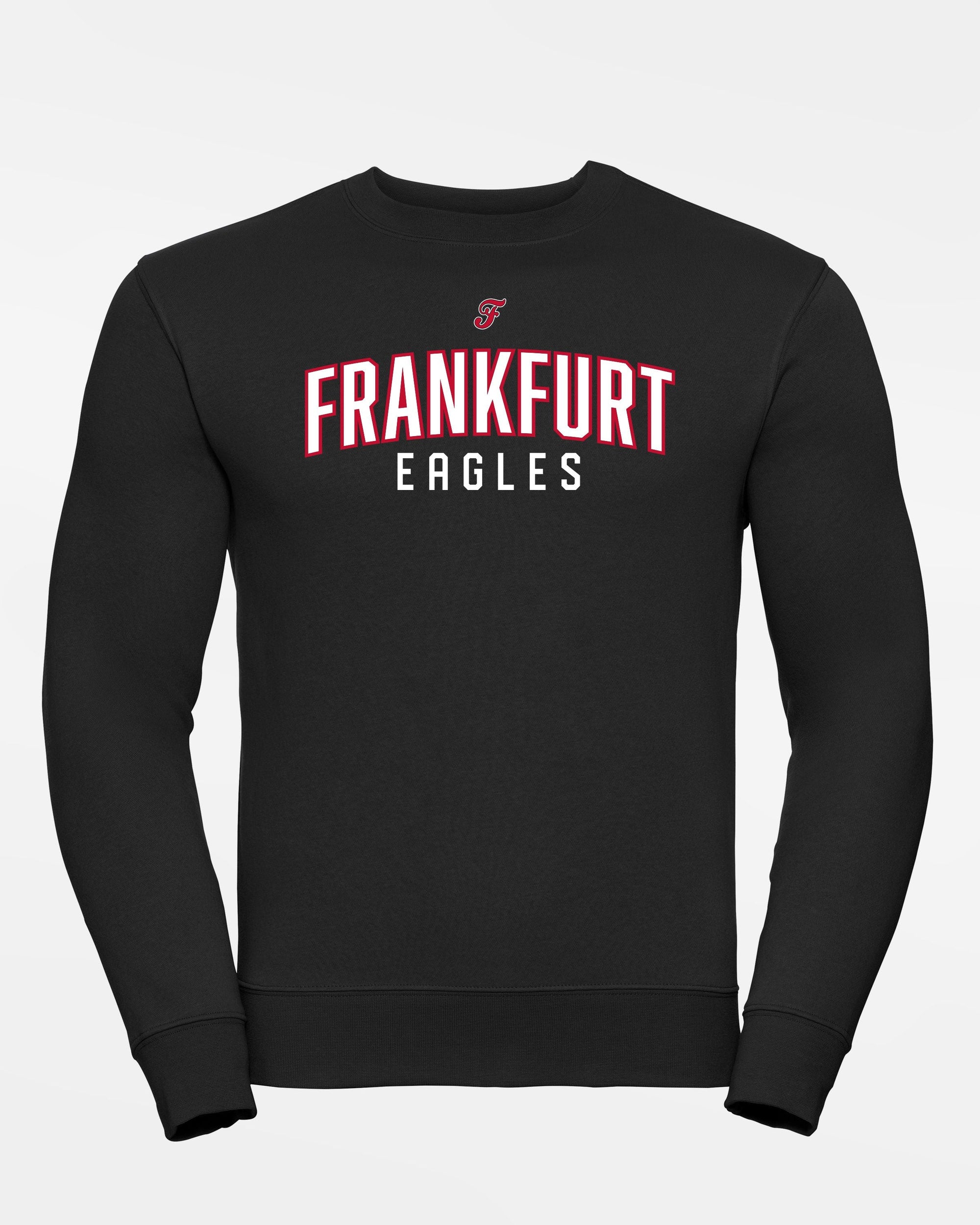 Russell Premium Heavy Sweater "Frankfurt Eagles", Script, schwarz-DIAMOND PRIDE