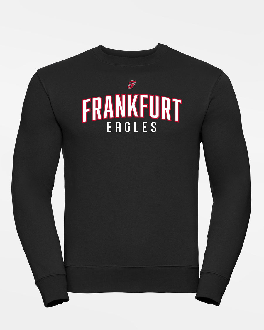 Russell Premium Heavy Sweater "Frankfurt Eagles", Script, schwarz-DIAMOND PRIDE