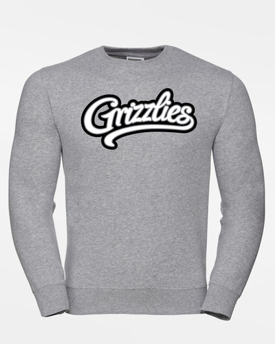 Russell Premium Heavy Sweater "Freising Grizzlies", Script, heather grau-DIAMOND PRIDE