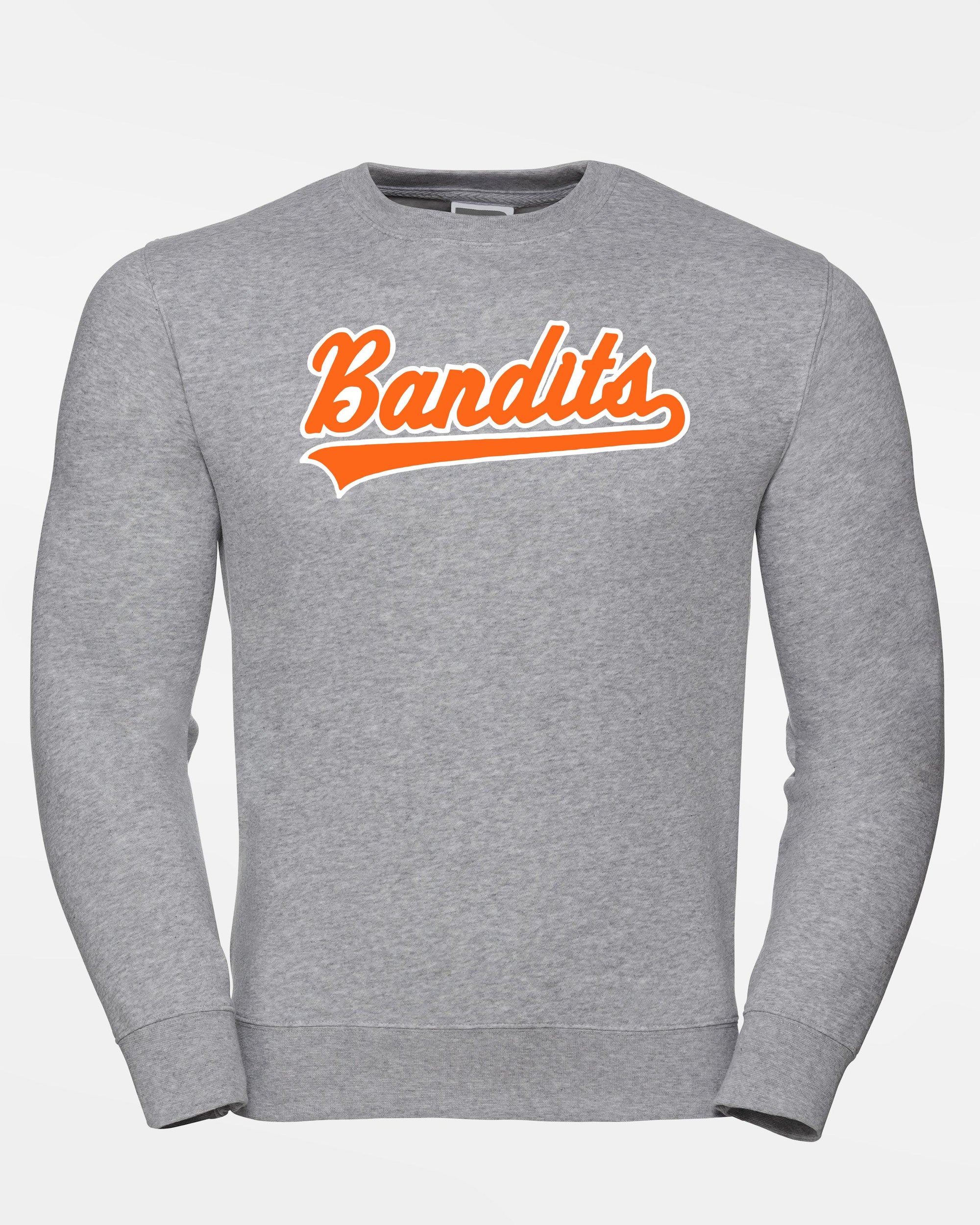 Russell Premium Heavy Sweater "Gröbenzell Bandits", Script, heather grau-DIAMOND PRIDE