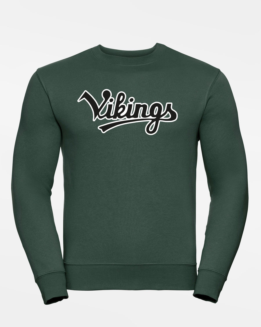 Russell Premium Heavy Sweater "Kufstein Vikings", Script, dunkelgrün-DIAMOND PRIDE