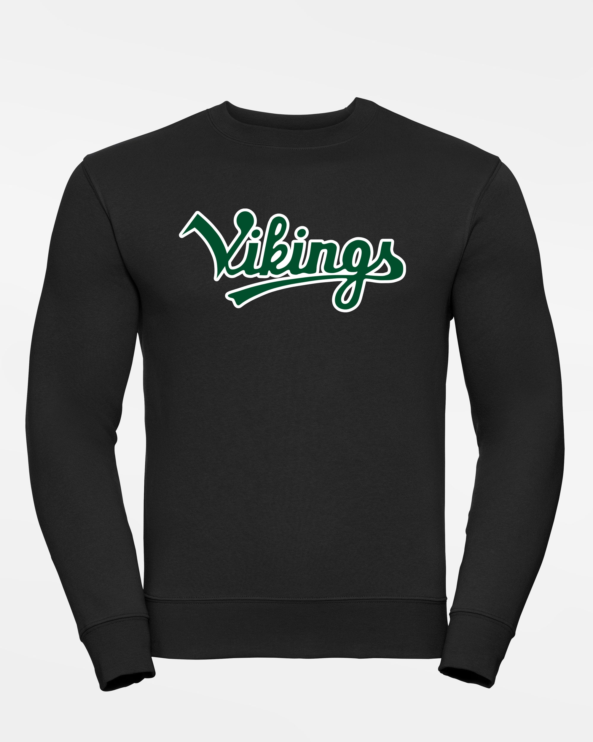 Russell Premium Heavy Sweater „Kufstein Vikings“, Script, schwarz-DIAMOND PRIDE