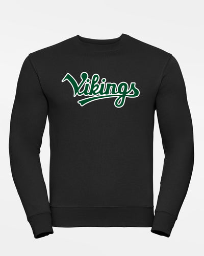 Russell Premium Heavy Sweater „Kufstein Vikings“, Script, schwarz-DIAMOND PRIDE