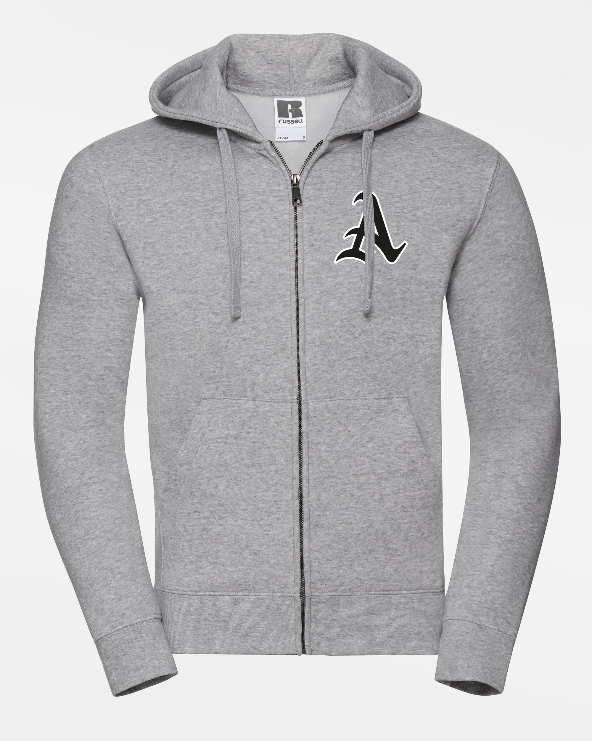 Russell Premium Heavy Zip-Hoodie "Altdorf Icesharks", A, heather grau-DIAMOND PRIDE