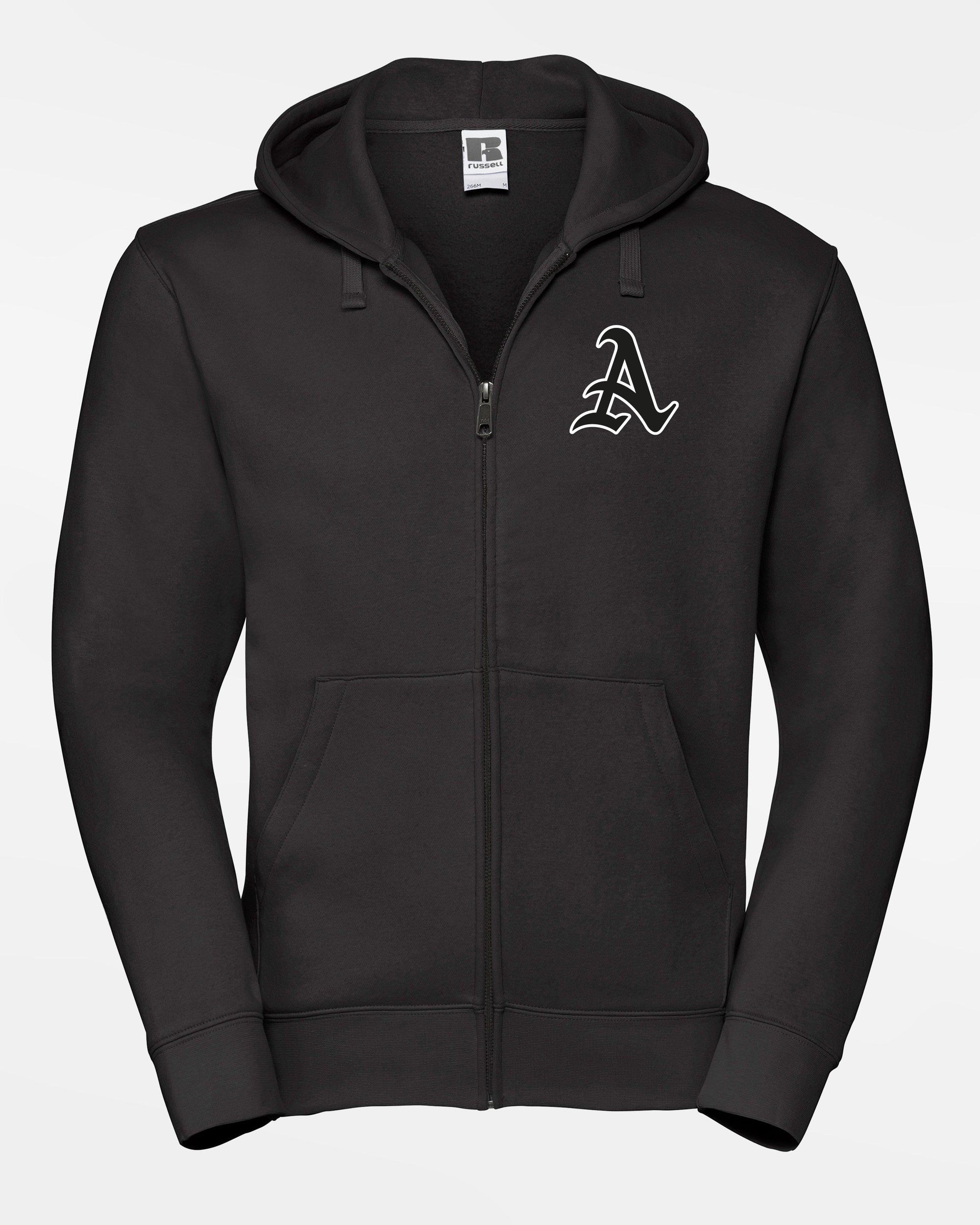 Russell Premium Heavy Zip-Hoodie "Altdorf Raptors", A, schwarz-DIAMOND PRIDE