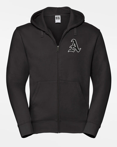 Russell Premium Heavy Zip-Hoodie "Altdorf Raptors", A, schwarz-DIAMOND PRIDE