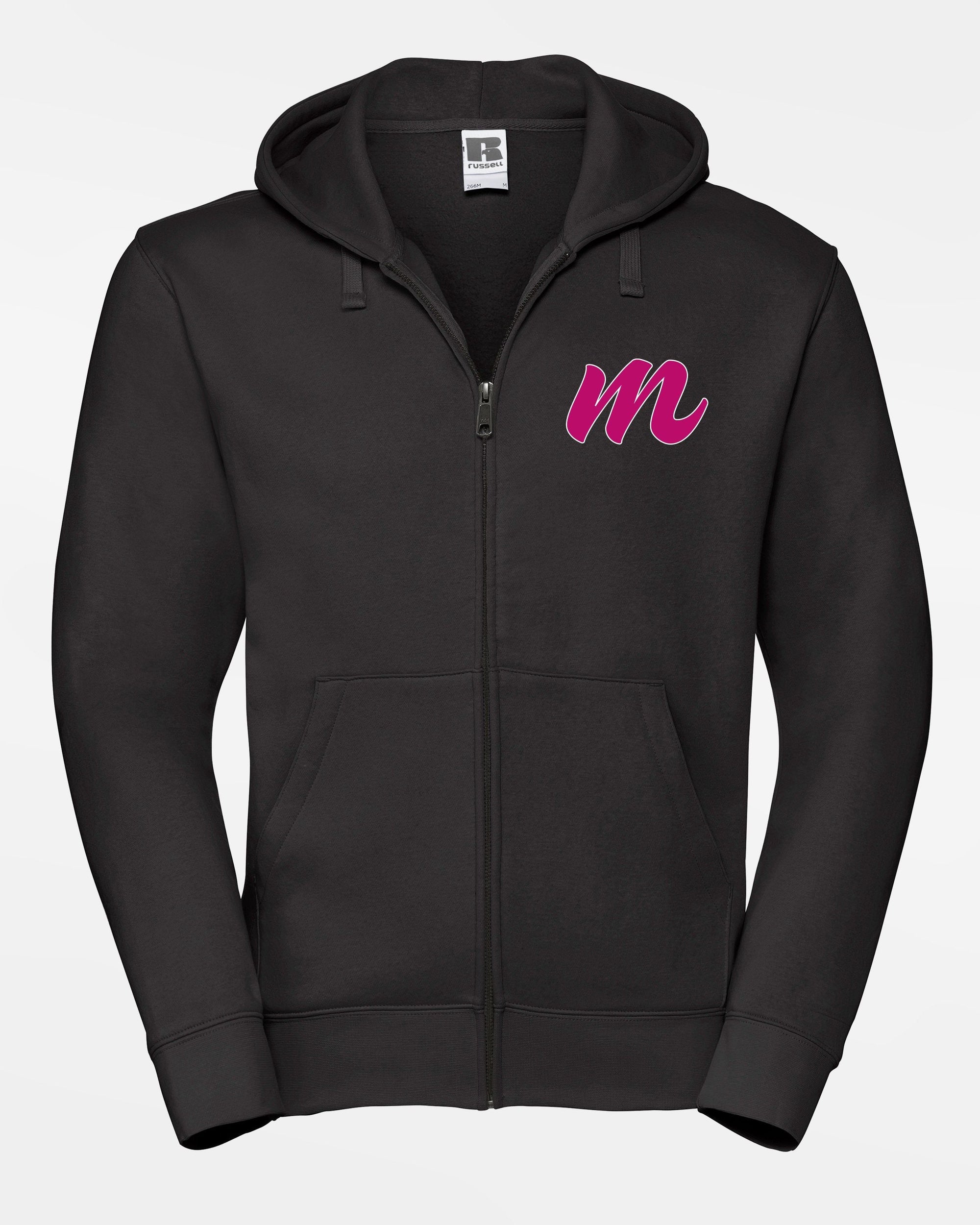 Russell Premium Heavy Zip-Hoodie "Bonn Magentics", M & Magentics, schwarz-DIAMOND PRIDE