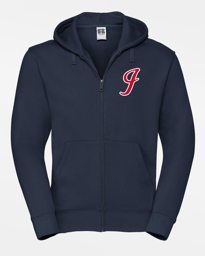 Russell Premium Heavy Zip-Hoodie "Gauting Indians", Logo, navy blau-DIAMOND PRIDE