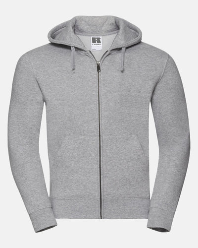 Russell Premium Heavy Zip-Hoodie "Hard Bulls", heather grau-DIAMOND PRIDE