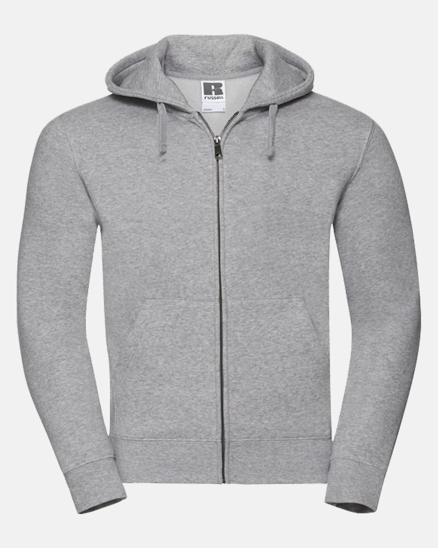 Russell Premium Heavy Zip-Hoodie "Hard Bulls", heather grau-DIAMOND PRIDE