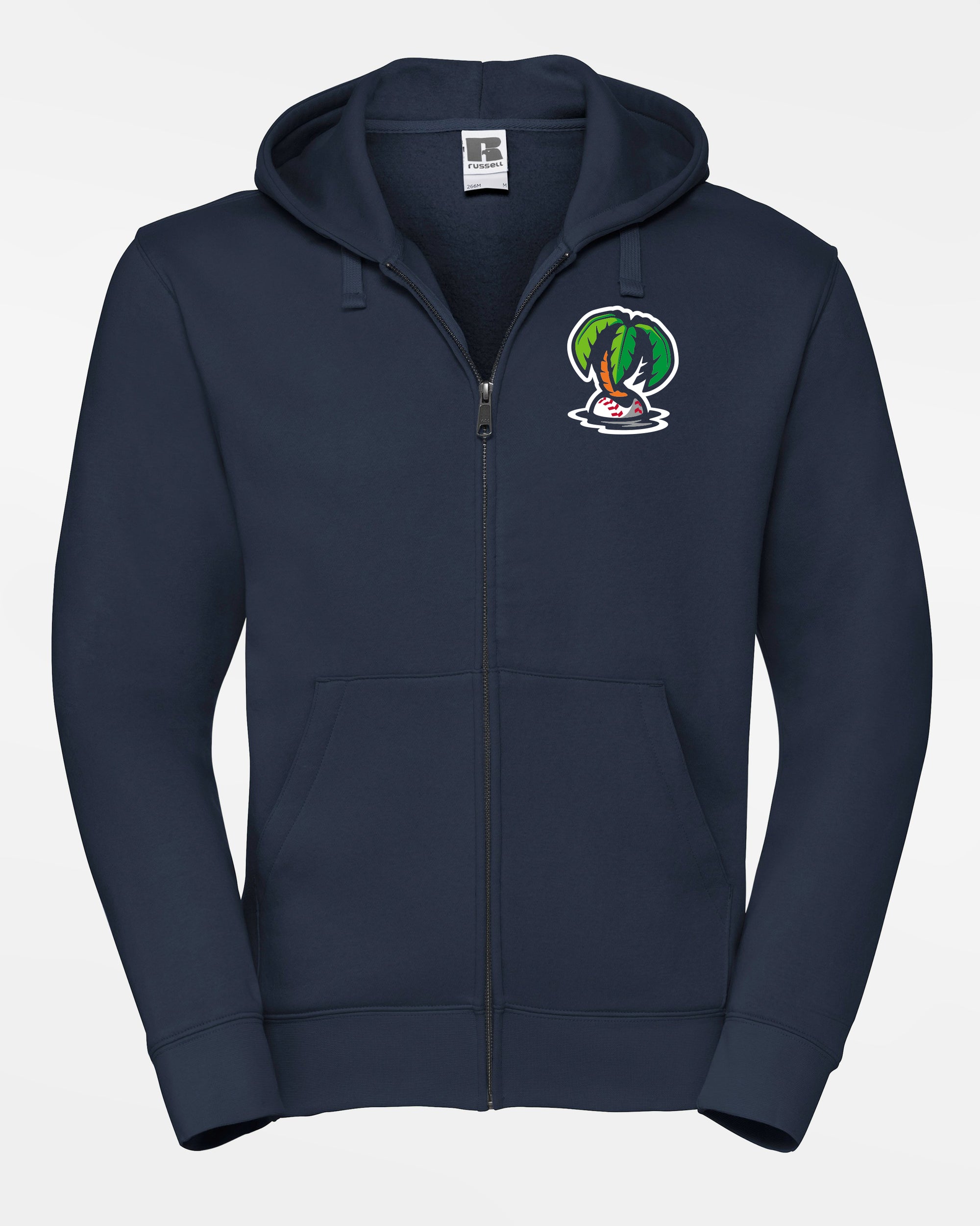 Russell Premium Heavy Zip-Hoodie "Munich Caribes", Palme, navy blau-DIAMOND PRIDE