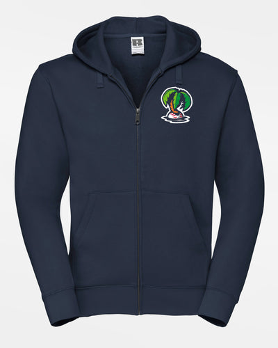 Russell Premium Heavy Zip-Hoodie "Munich Caribes", Palme, navy blau-DIAMOND PRIDE