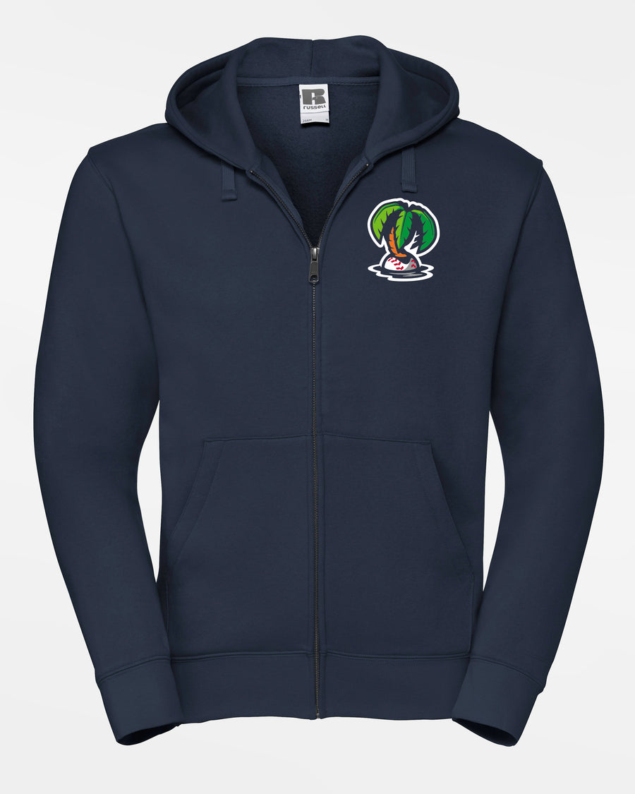 Russell Premium Heavy Zip-Hoodie "Munich Caribes", Palme, navy blau-DIAMOND PRIDE