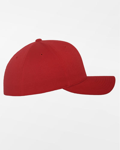 Yupoong Flexfit Combed Wool Cap "Mühldorf Cubs", MC, rot - incl. 3D Embroidery-DIAMOND PRIDE