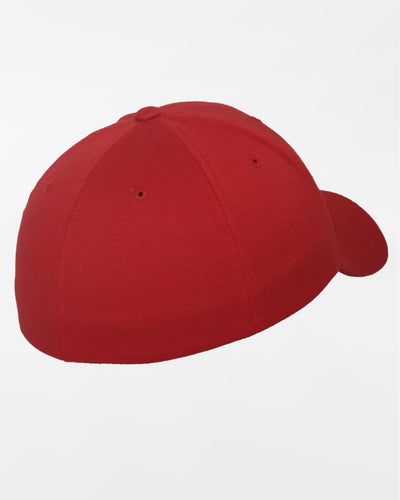 Yupoong Flexfit Combed Wool Cap "Mühldorf Cubs", MC, rot - incl. 3D Embroidery-DIAMOND PRIDE