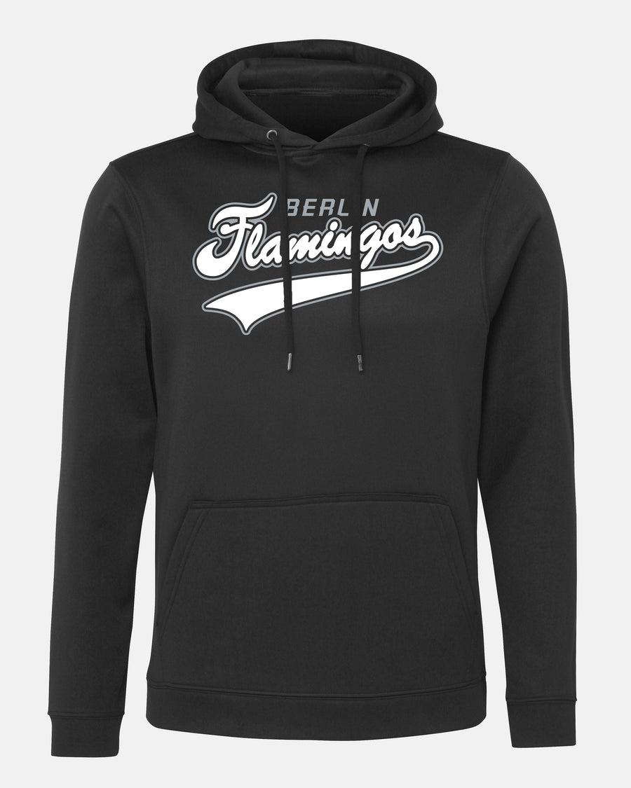Diamond Pride Basic Functional Hoodie, "Berlin Flamingos", Script, schwarz-DIAMOND PRIDE