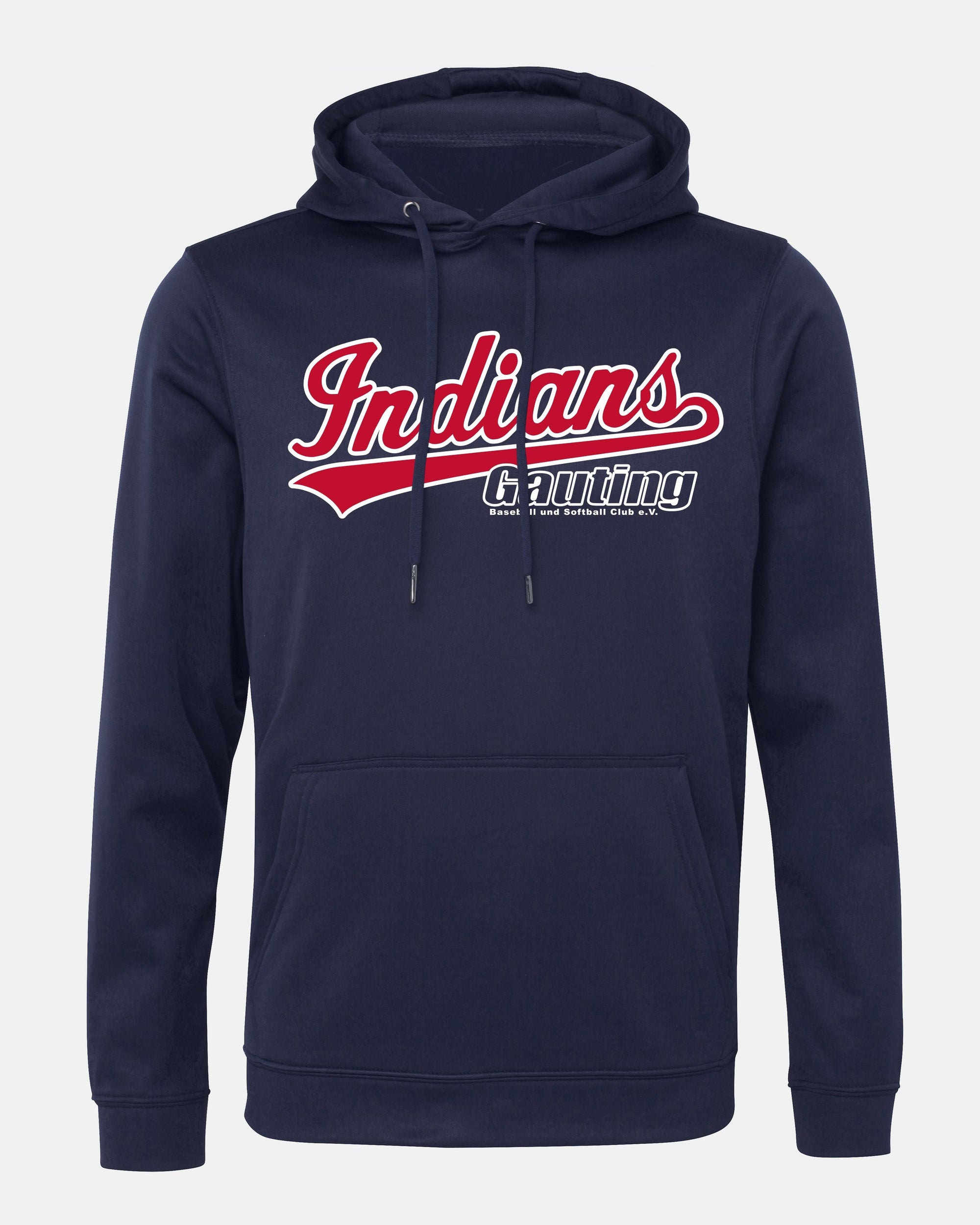 Diamond Pride Basic Functional Hoodie "Gauting Indians", Script, navy blau-DIAMOND PRIDE