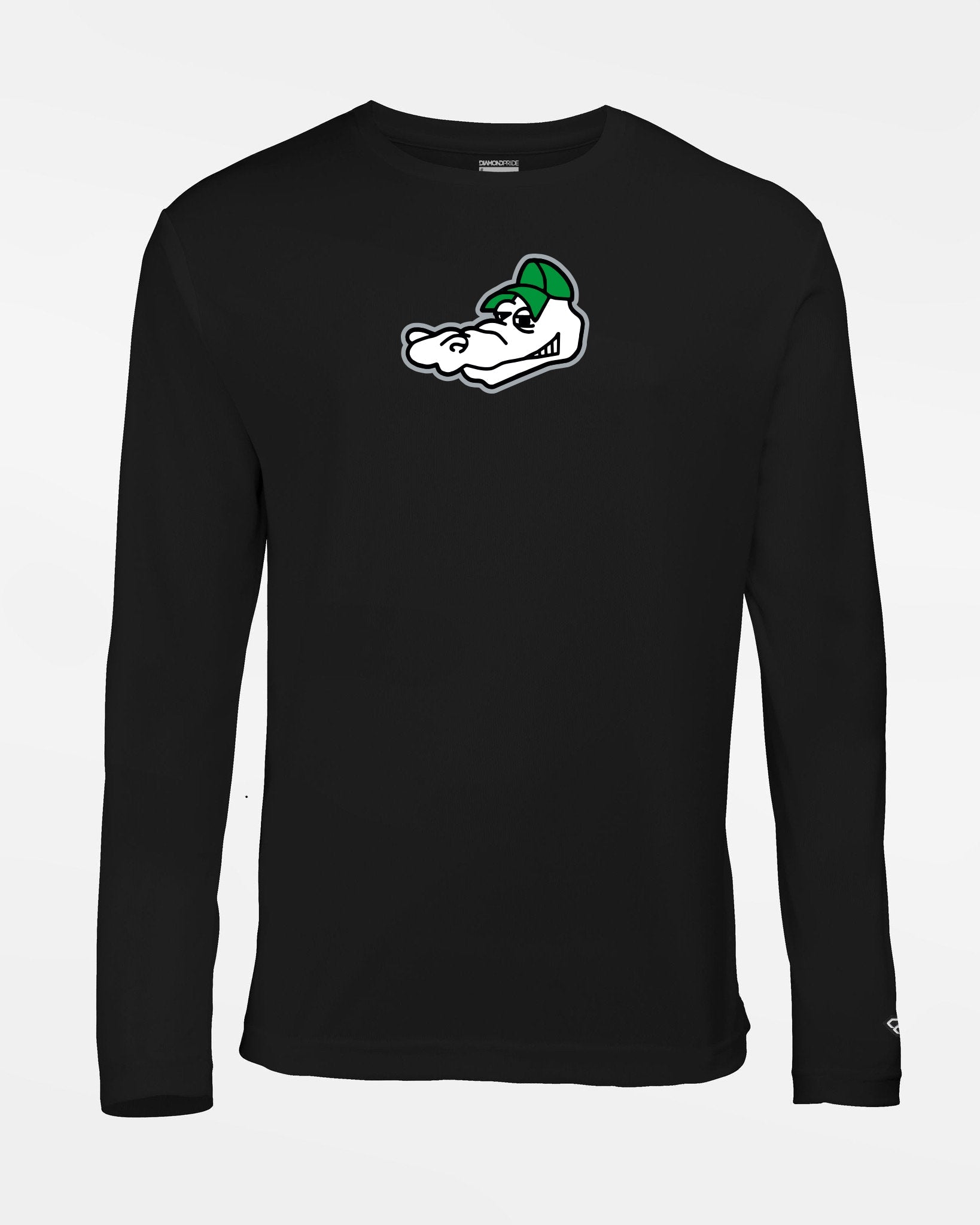 Diamond Pride Basic Functional Longsleeve Shirt "Augsburg Gators", Head, schwarz-DIAMOND PRIDE