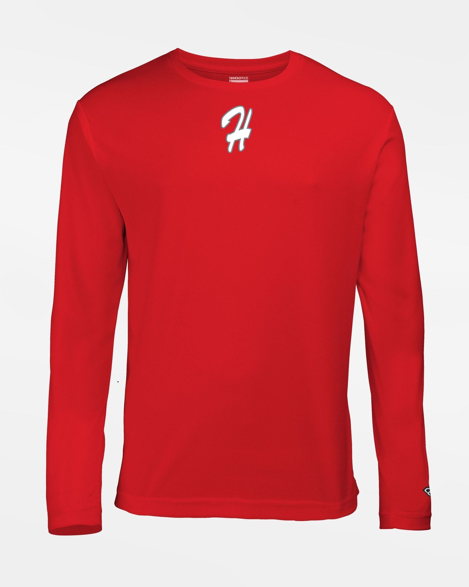 Diamond Pride Basic Functional Longsleeve Shirt "Gramastetten Highlanders", rot-DIAMOND PRIDE