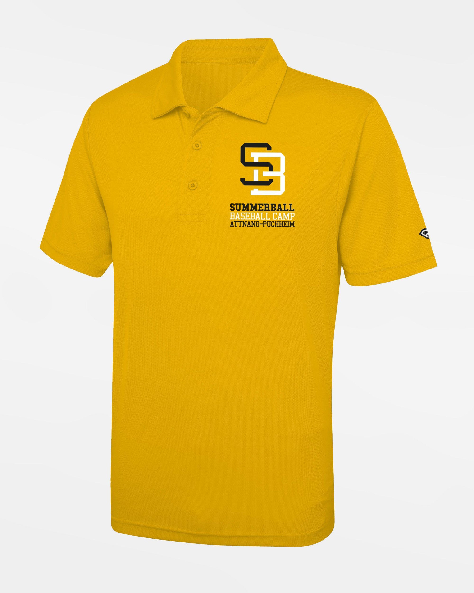 Diamond Pride Basic Functional Polo-Shirt "Summerball", gelb-DIAMOND PRIDE
