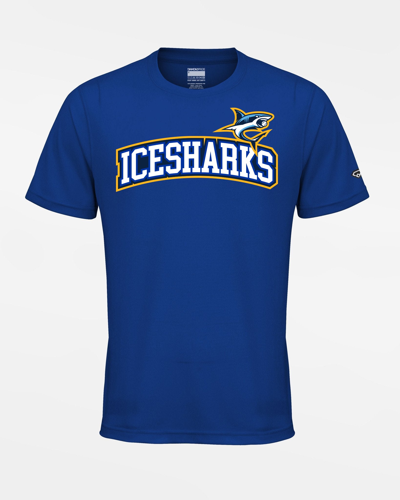 Diamond Pride Basic Functional T-Shirt "Altdorf Icesharks", Script & Shark, royal blau-DIAMOND PRIDE