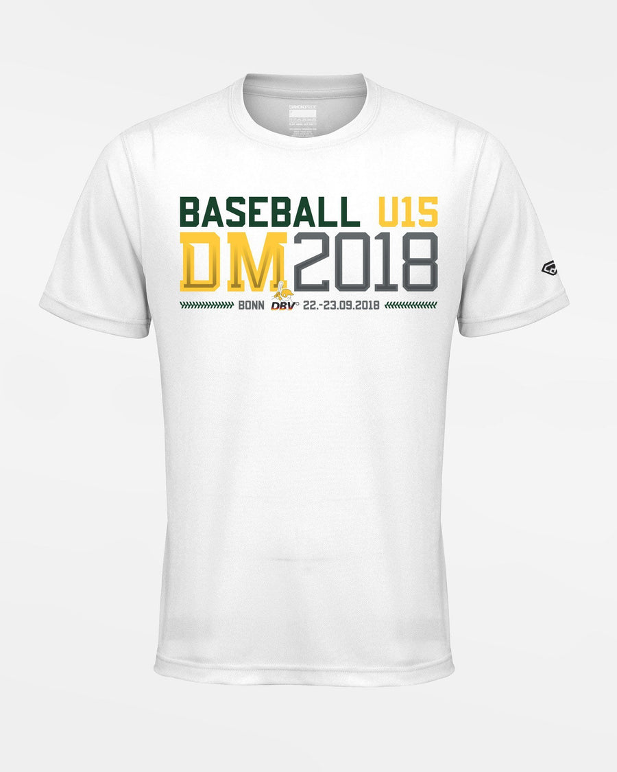Diamond Pride Basic Functional T-Shirt "DM 2018 Baseball U15 Bonn", weiss-DIAMOND PRIDE