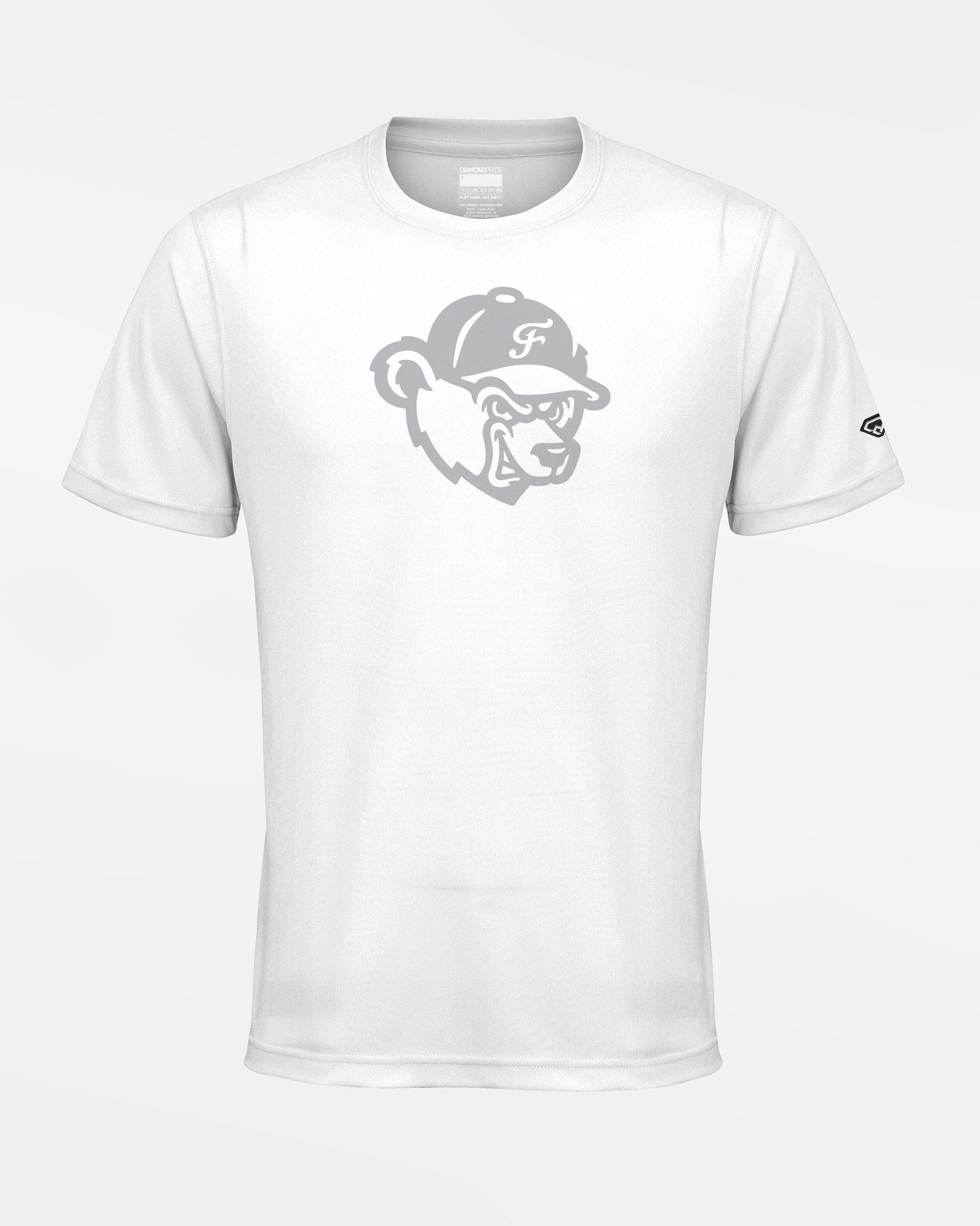 Diamond Pride Basic Functional T-Shirt "Freising Grizzlies", Bear, weiss-DIAMOND PRIDE