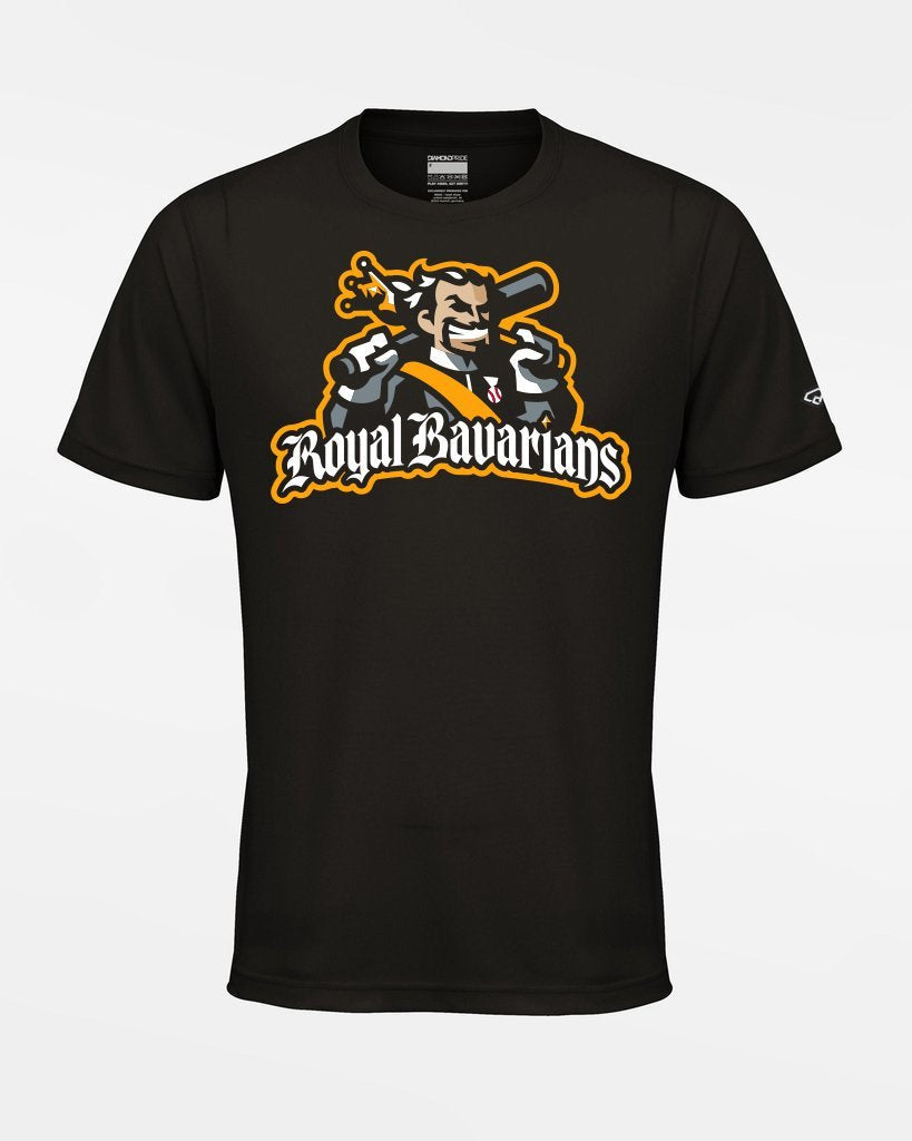 Diamond Pride Basic Functional T-Shirt "Füssen Royal Bavarians", Primary Logo, schwarz-DIAMOND PRIDE