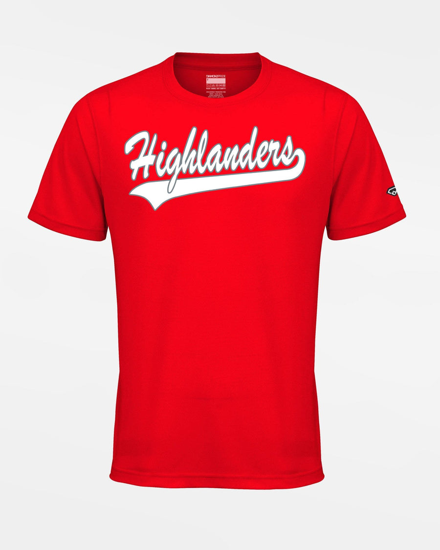 Diamond Pride Basic Functional T-Shirt "Gramastetten Highlanders", rot-DIAMOND PRIDE