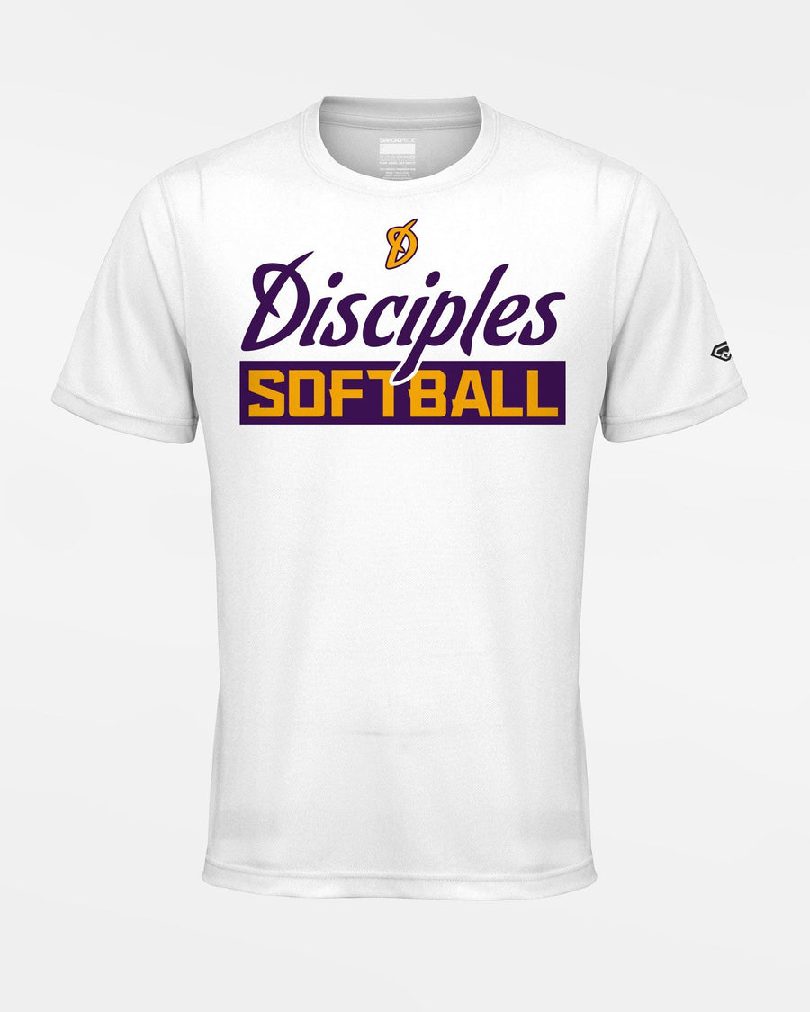 Diamond Pride Basic Functional T-Shirt "Munich-Haar Disciples", Softball Script, weiss-DIAMOND PRIDE