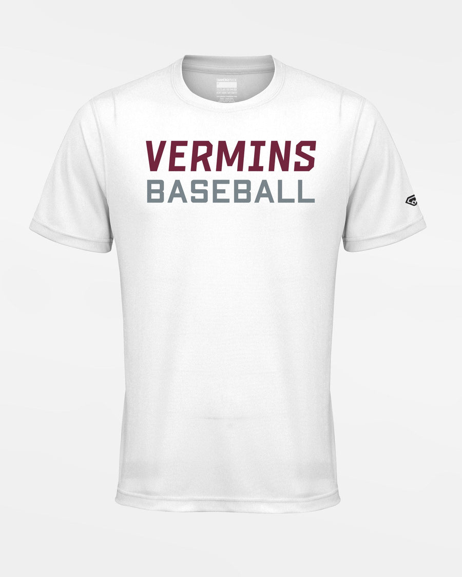 Diamond Pride Basic Functional T-Shirt "Wesseling Vermins", Baseball, weiss-DIAMOND PRIDE