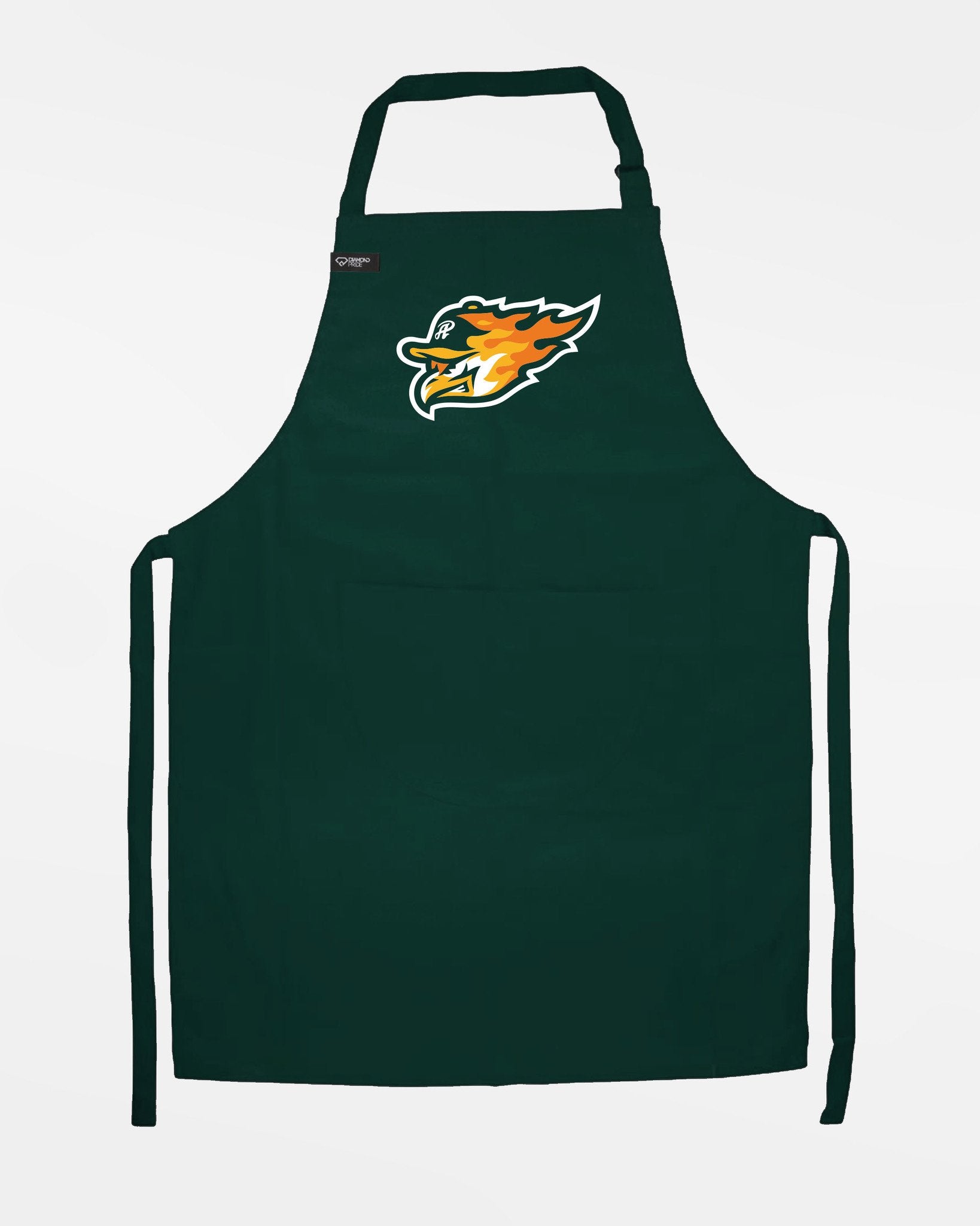 Diamond Pride Grillschürze & Kochschürze "Attnang Athletics", Head, dunkelgrün-DIAMOND PRIDE