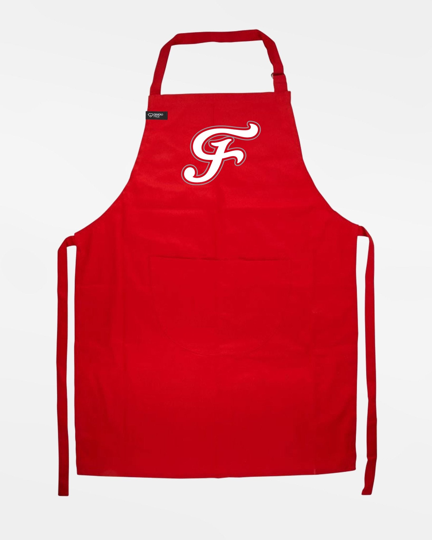 Diamond Pride Grillschürze & Kochschürze "Freising Grizzlies", F, rot-DIAMOND PRIDE