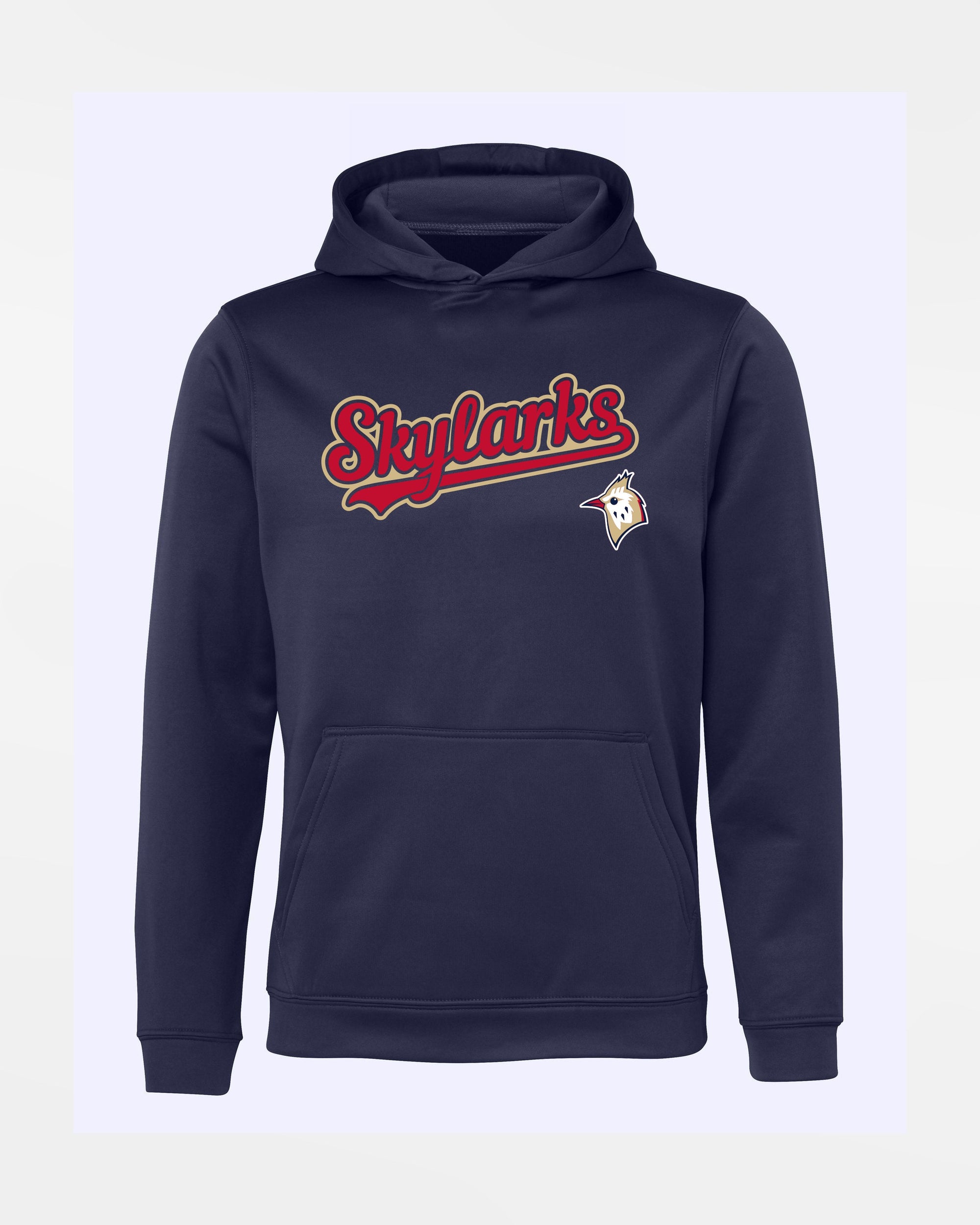 Diamond Pride Kids Basic Functional Hoodie "Berlin Skylarks", Script & Bird, navy blau-DIAMOND PRIDE