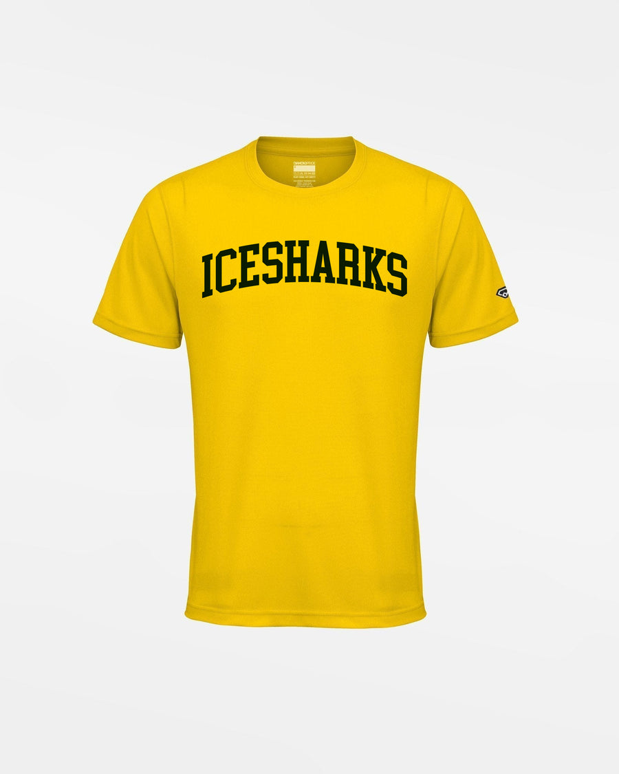 Diamond Pride Kids Basic Functional T-Shirt "Altdorf Icesharks", Script, gelb-DIAMOND PRIDE