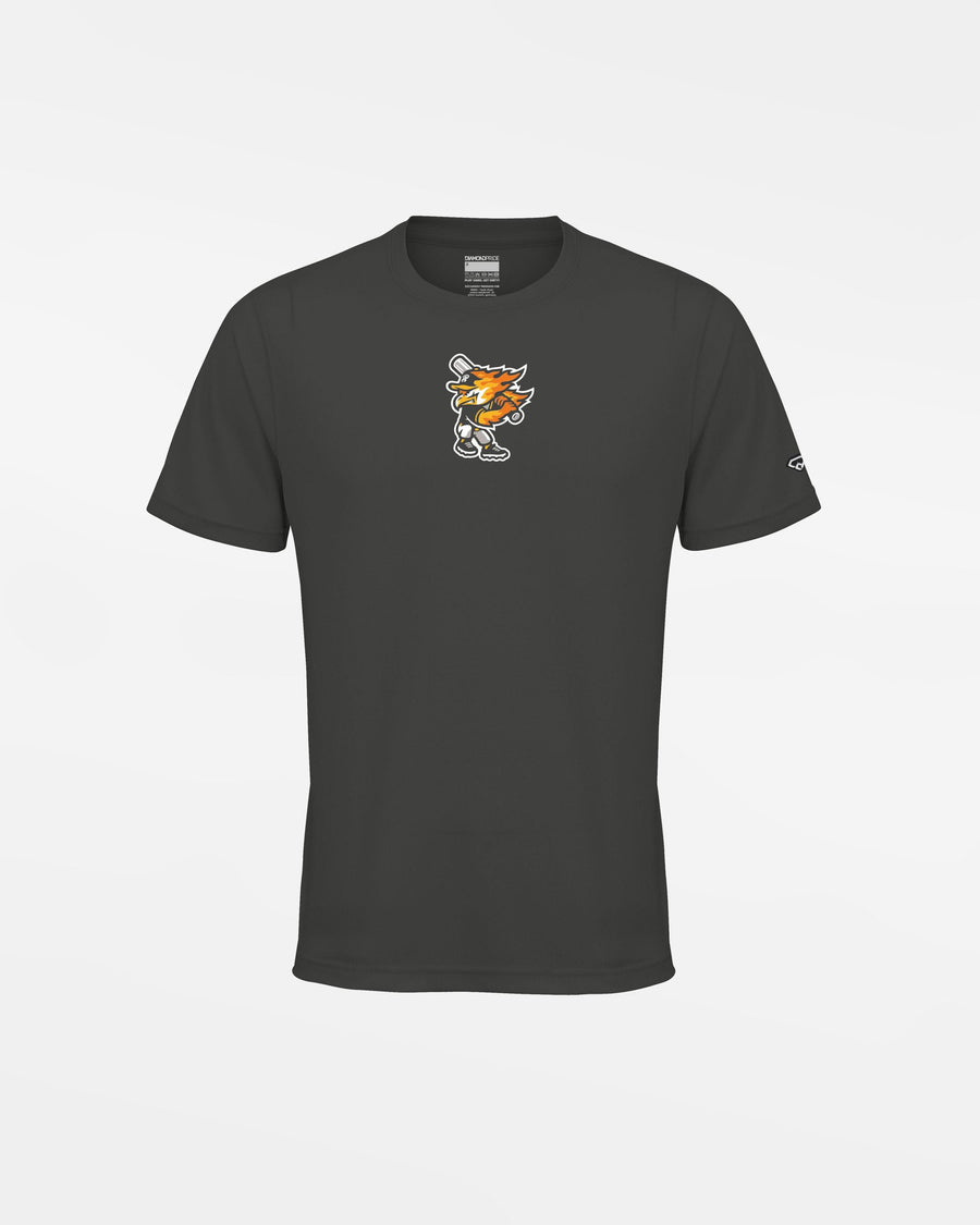 Diamond Pride Kids Basic Functional T-Shirt "Attnang Athletics", Bird, dunkelgrau-DIAMOND PRIDE