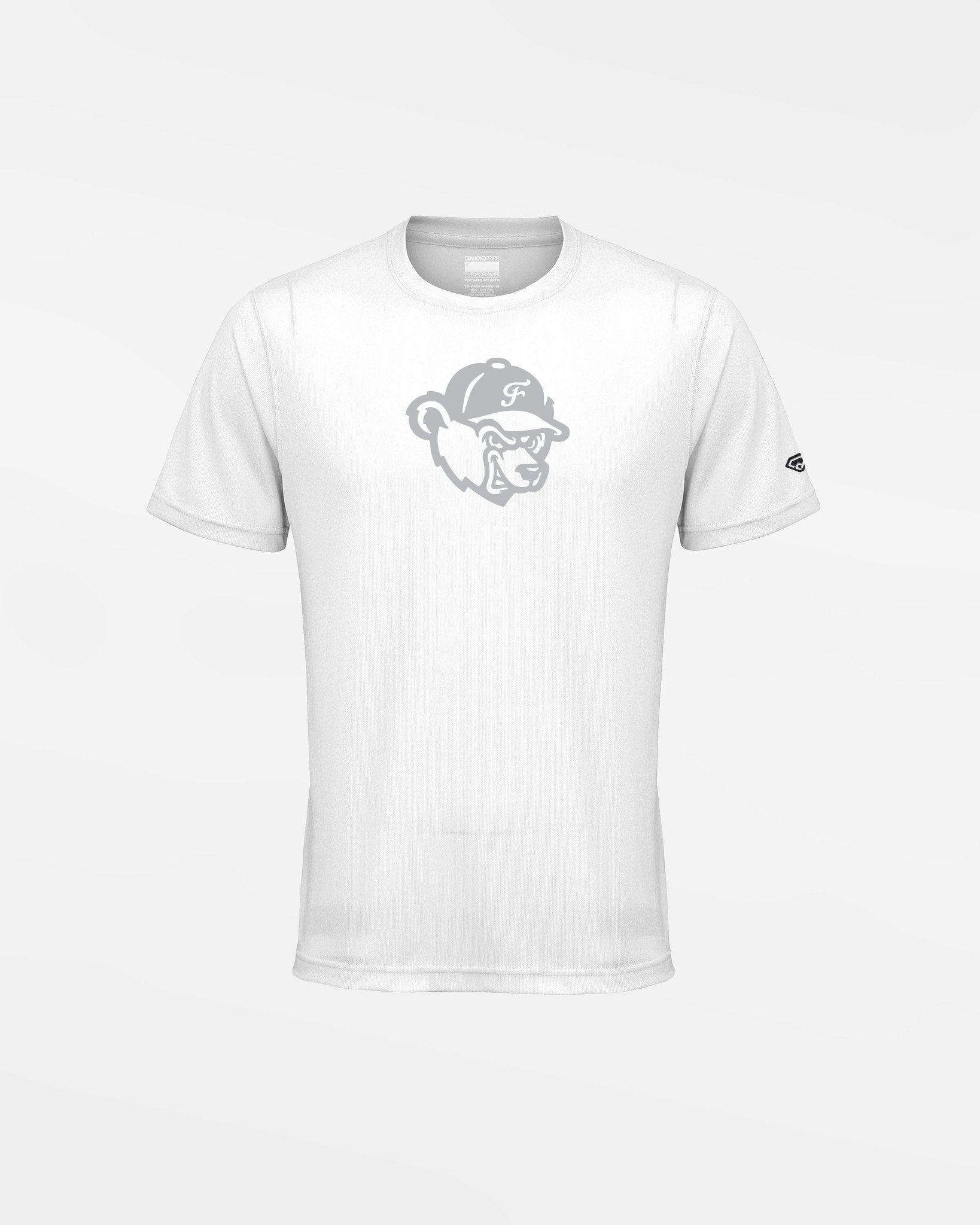 Diamond Pride Kids Basic Functional T-Shirt "Freising Grizzlies", Bear, weiss-DIAMOND PRIDE