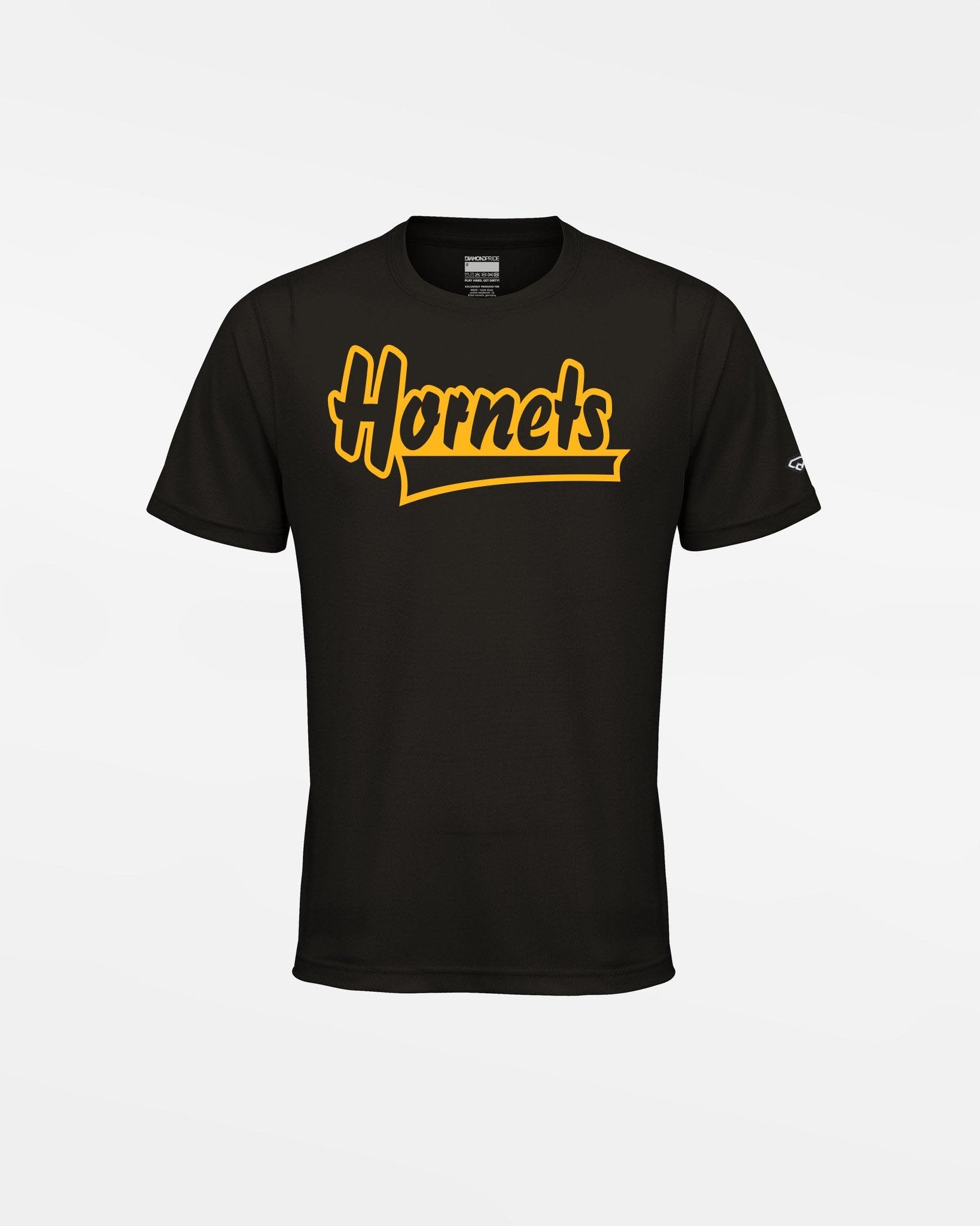 Diamond Pride Kids Basic Functional T-Shirt "Saarlouis Hornets", Script, schwarz-DIAMOND PRIDE
