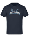 Diamond Pride Kids Premium Light T-Shirt, "Kiel Seahawks", Eyes & Seahawks, navy blau-DIAMOND PRIDE