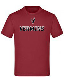 Diamond Pride Kids Premium Light T-Shirt "Wesseling Vermins" maroon-rot-DIAMOND PRIDE