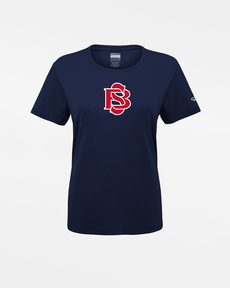 Diamond Pride Ladies Basic Functional T-Shirt, "Berlin Sluggers", BS, navy blau-DIAMOND PRIDE