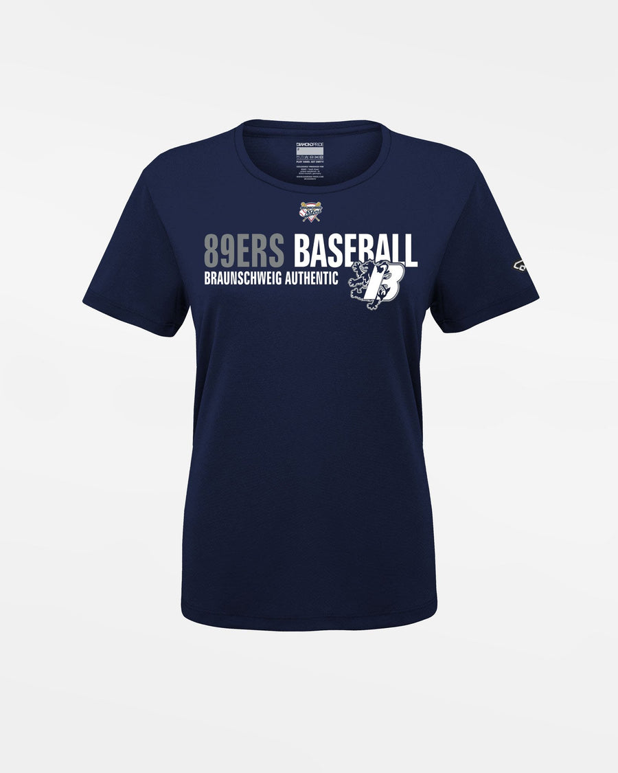 Diamond Pride Ladies Basic Functional T-Shirt "Braunschweig 89ers", Script, navy blau-DIAMOND PRIDE