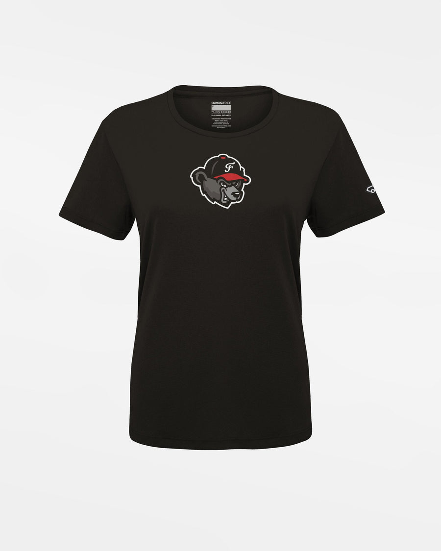Diamond Pride Ladies Basic Functional T-Shirt "Freising Grizzlies", Bear, schwarz-DIAMOND PRIDE