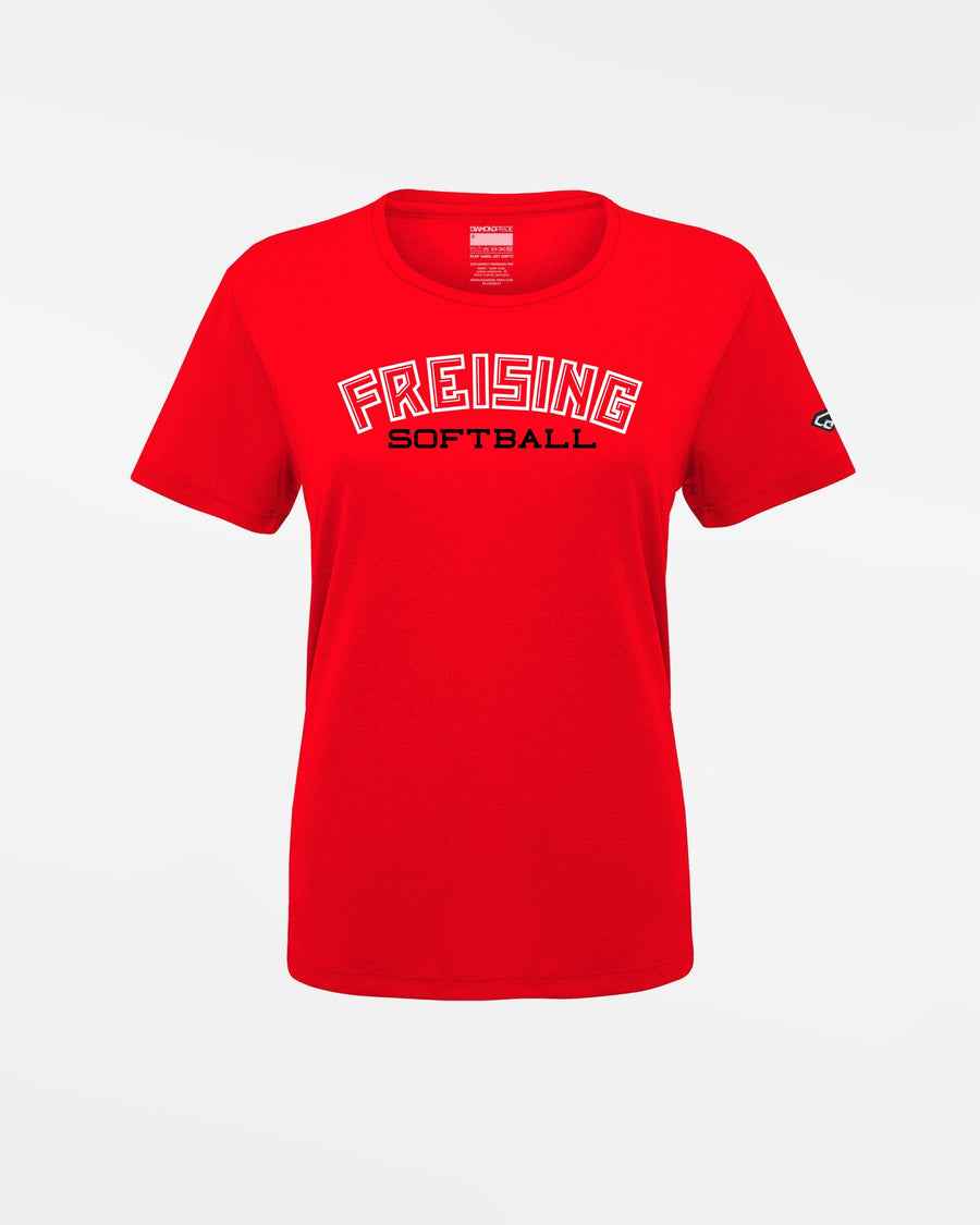 Diamond Pride Ladies Basic Functional T-Shirt "Freising Grizzlies", Freising Softball, rot-DIAMOND PRIDE