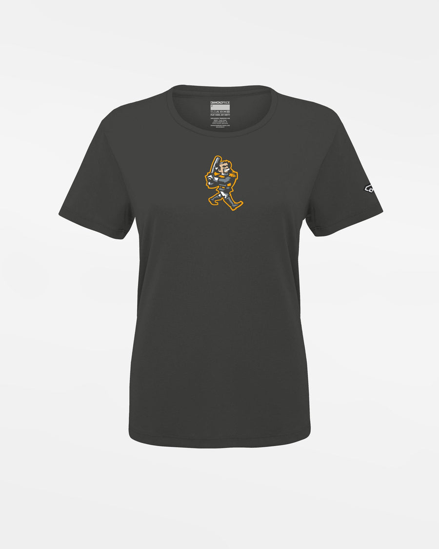 Diamond Pride Ladies Basic Functional T-Shirt "Füssen Royal Bavarians", Swing, dunkelgrau-DIAMOND PRIDE