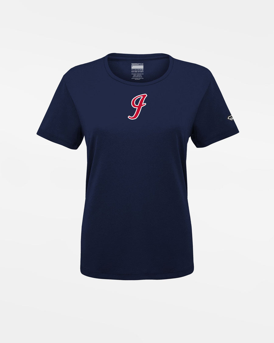 Diamond Pride Ladies Basic Functional T-Shirt "Gauting Indians", Logo, navy blau-DIAMOND PRIDE