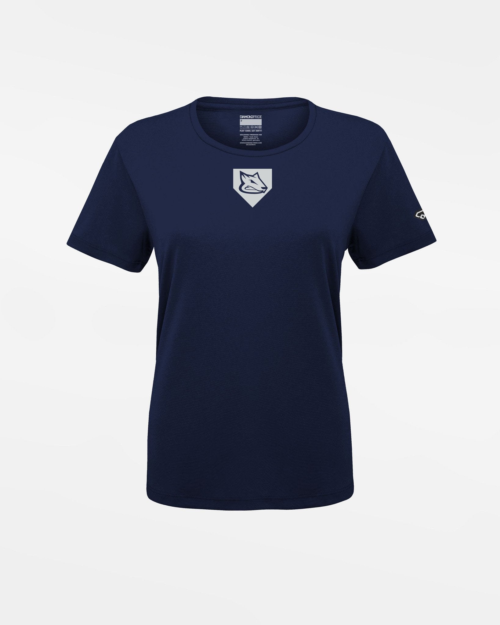 Diamond Pride Ladies Basic Functional T-Shirt "Hagen Chipmunks", navy blau-DIAMOND PRIDE