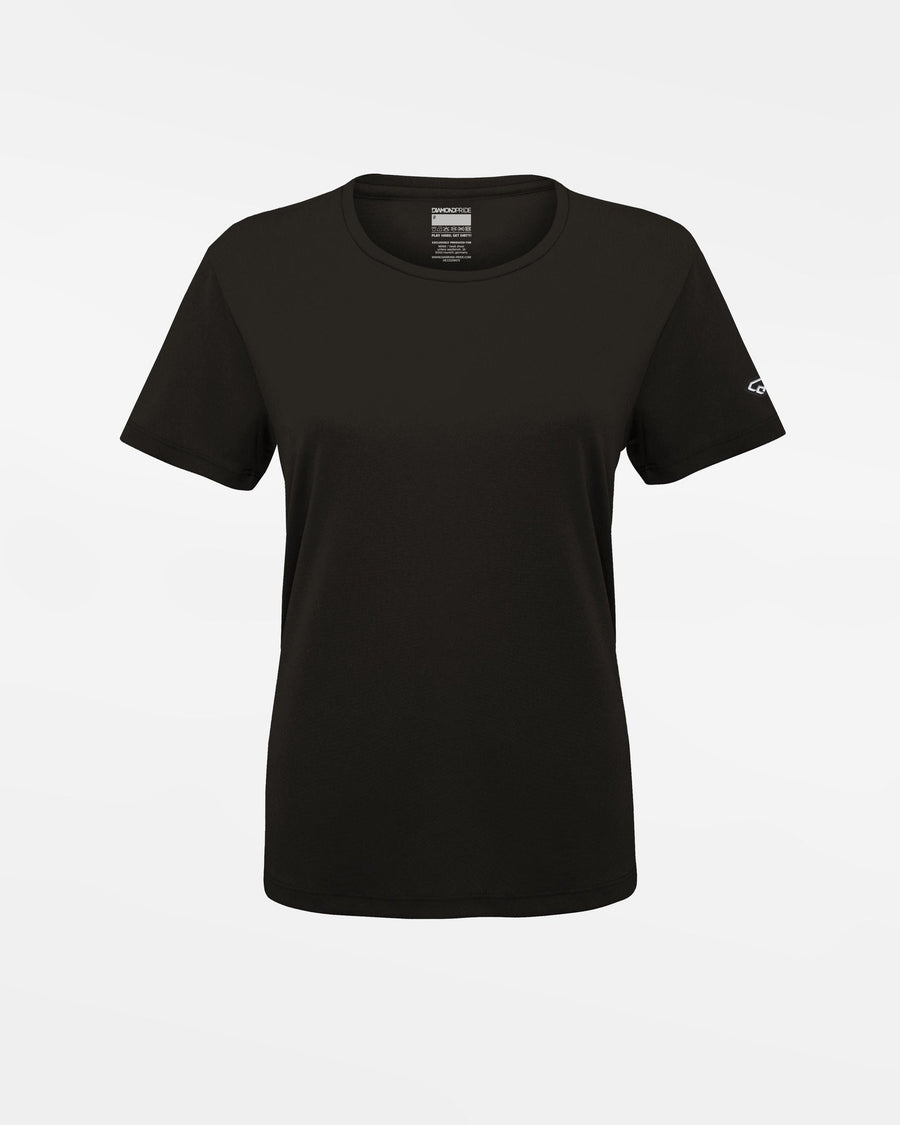 Diamond Pride Ladies Basic Functional T-Shirt "Hard Bulls", schwarz-DIAMOND PRIDE