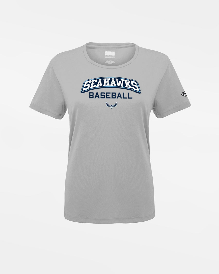 Diamond Pride Ladies Basic Functional T-Shirt "Kiel Seahawks", Seahawks Baseball & Eyes, grau-DIAMOND PRIDE